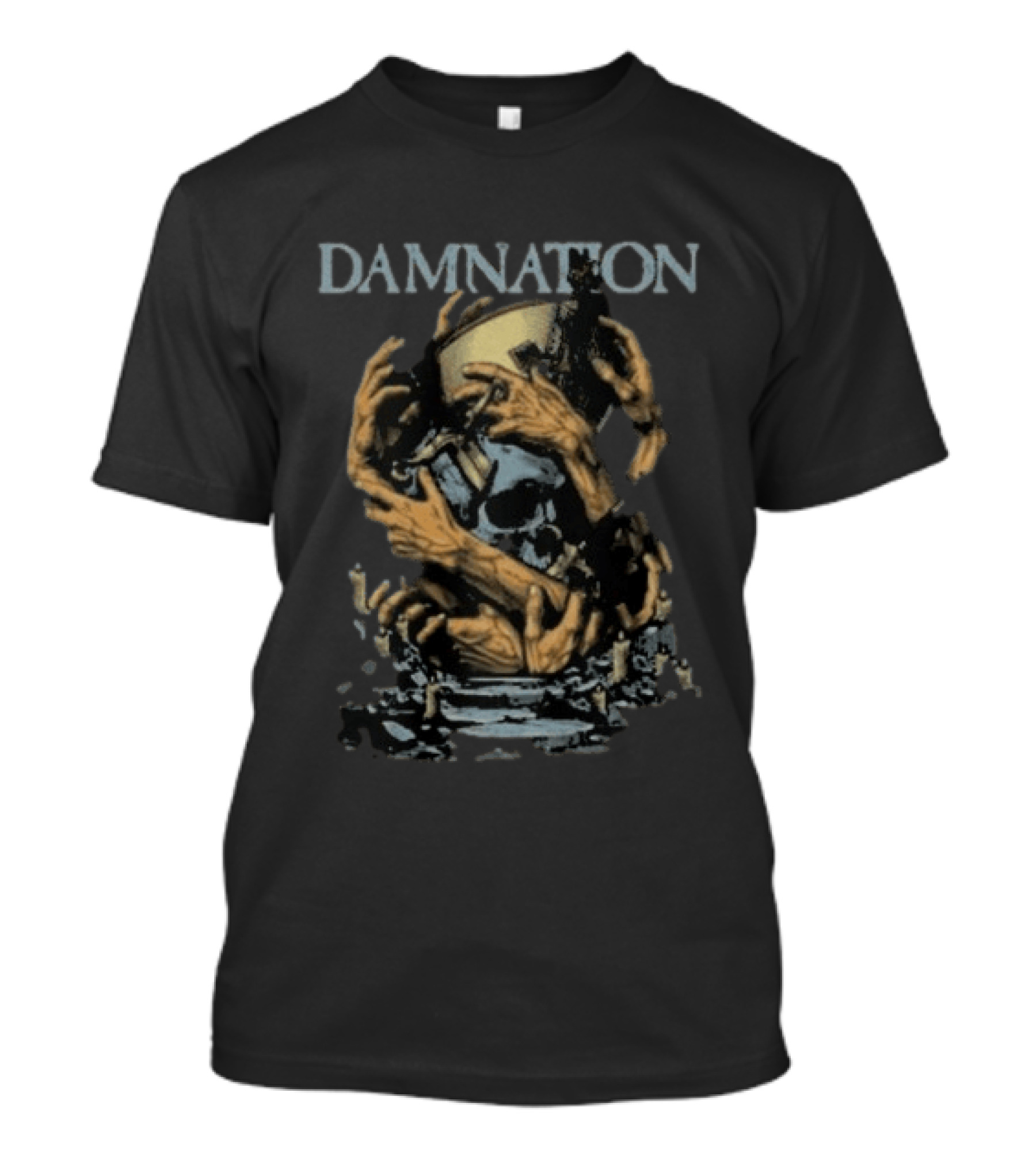 Damnation Festival The Bishop Skull Hands T-Shirt