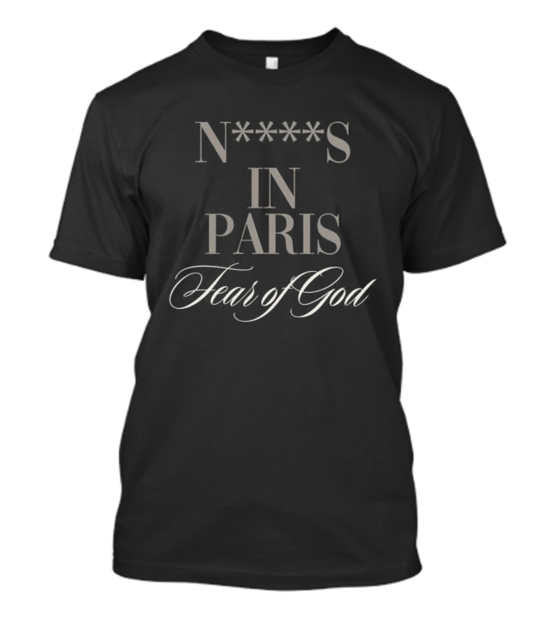 N<strong></strong>*s In Paris Fear Of God Roc Nation Store Jay Z Paris Pocketless T-Shirt