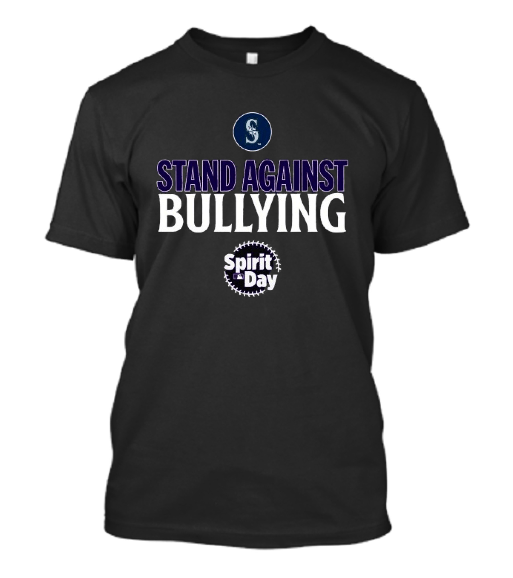 Seattle Mariners Spirit Day Stand Against Bullying MLB T-Shirt