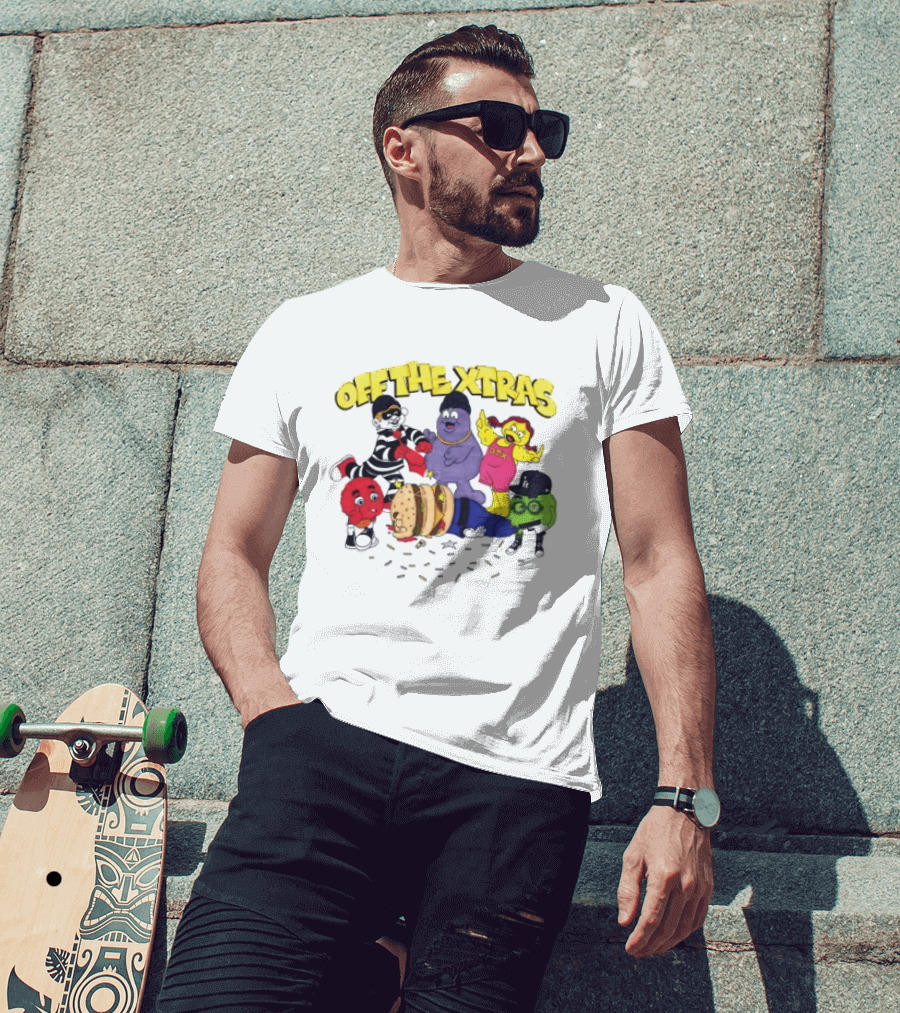 Geezy World Store Trappy Meal Off The Xtras Characters T-Shirt
