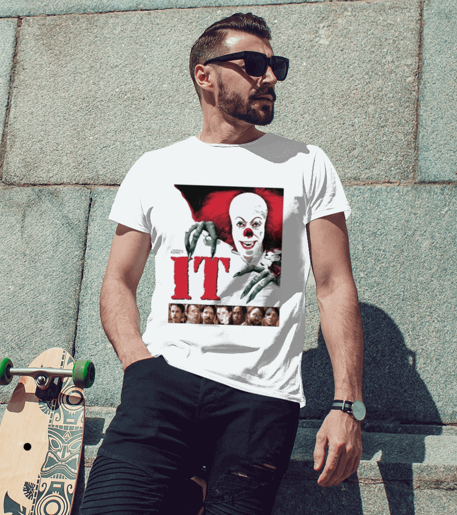IT Eternal Grin Pennywise Creepy Clown Horror Movie T-Shirt