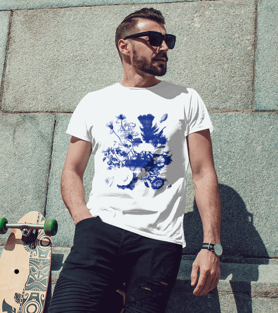 Jessie Ware Superbloom Longsleeve Blue Floral T-Shirt