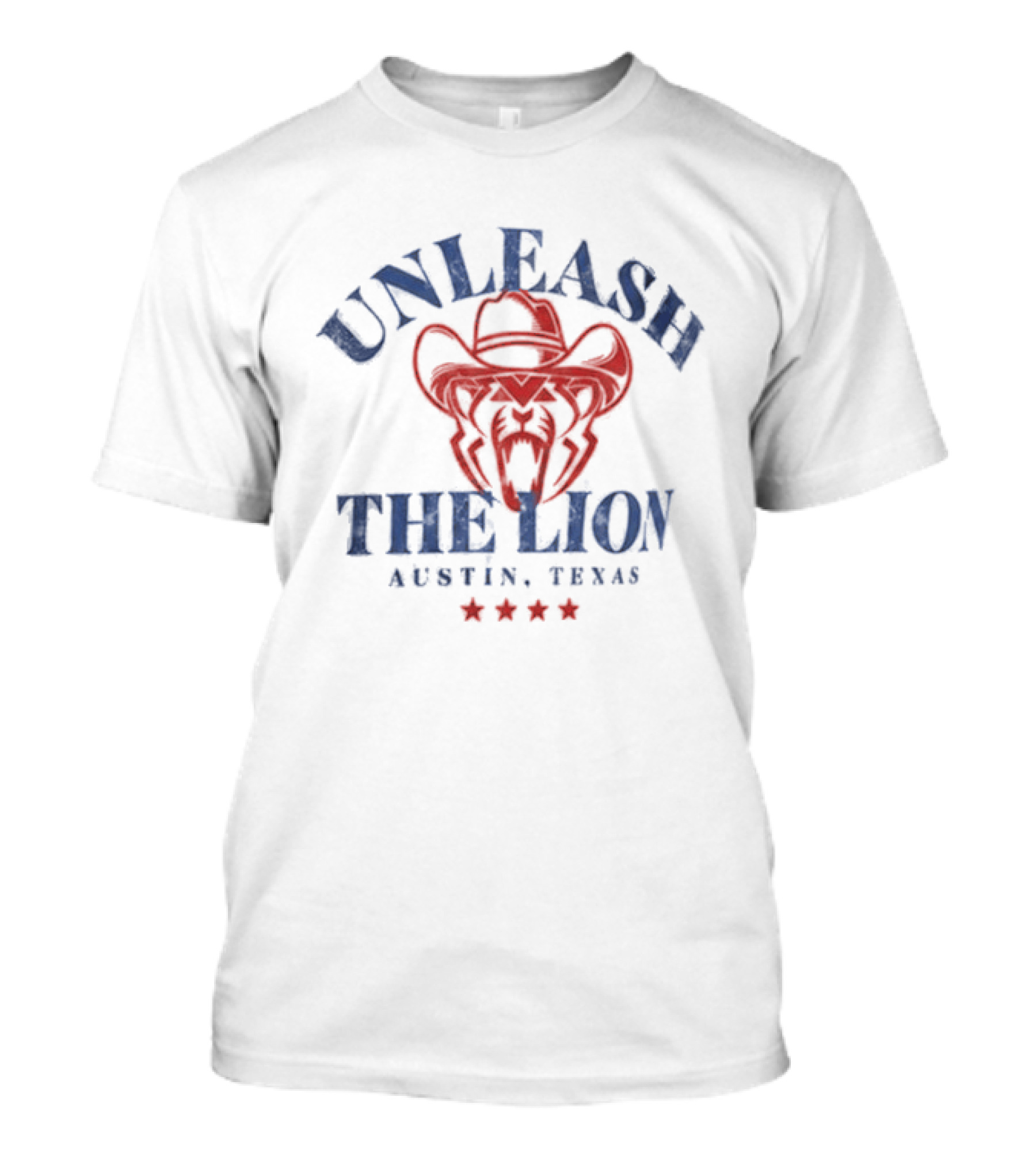 Unleash The Lion Austin Texas Cowboy T-Shirt
