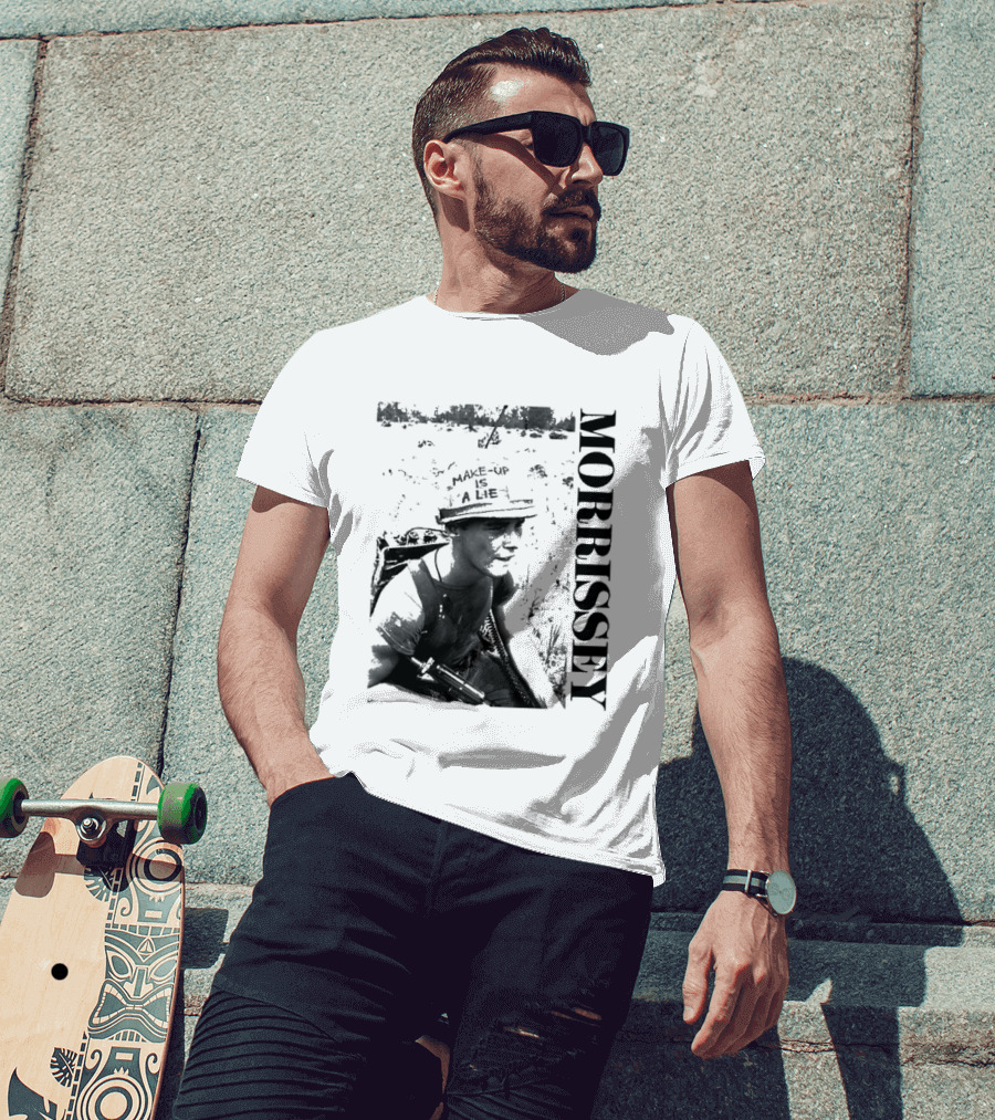Morrissey Make Up Is A Lie Combat 2026 Tour T-Shirt