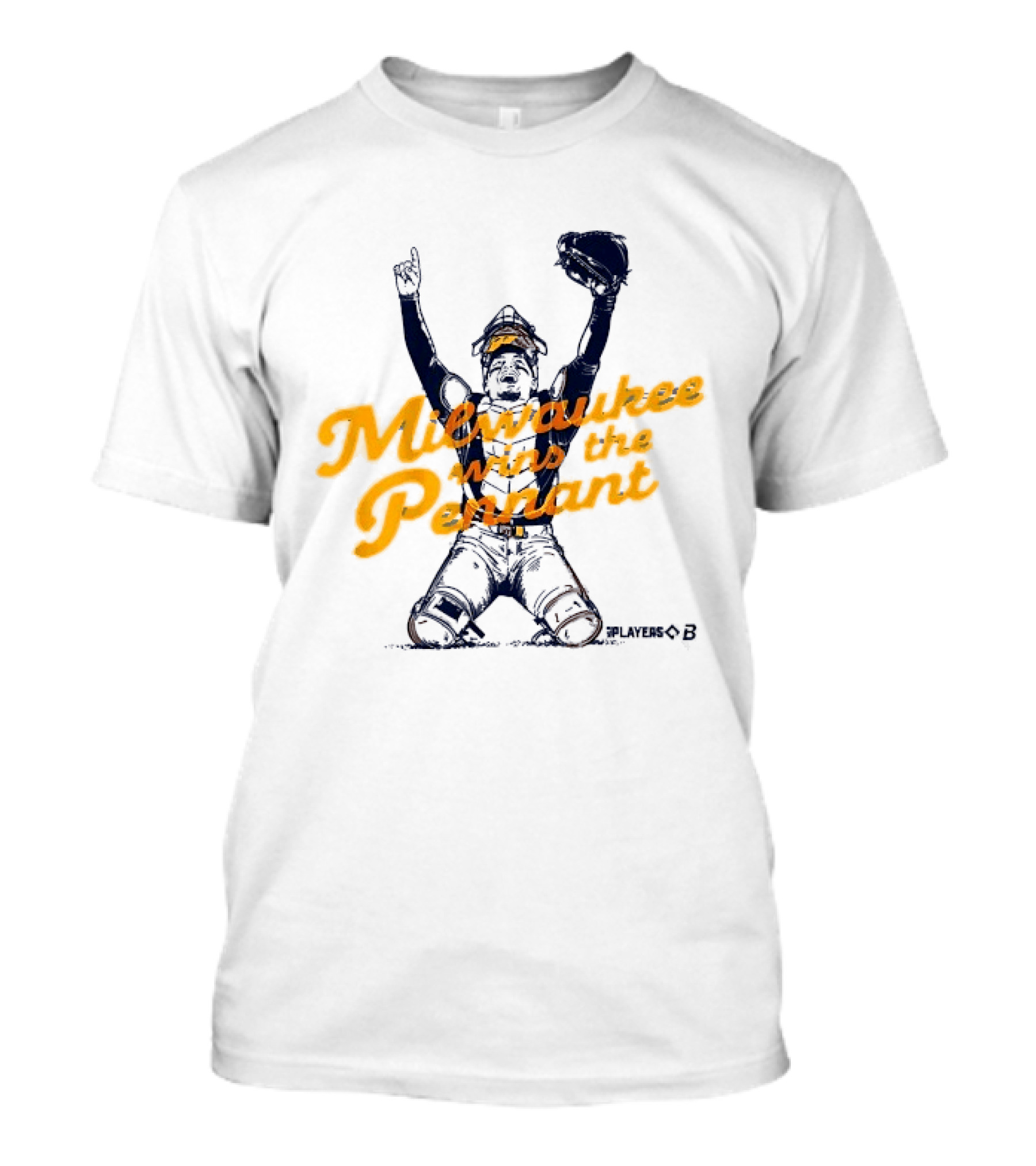 Milwaukee Wins The Pennant Catcher Celebration T-Shirt