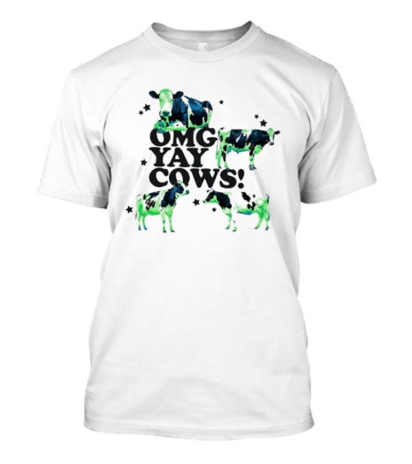 OMG Yay Cows Neon Farm Animal T-Shirt