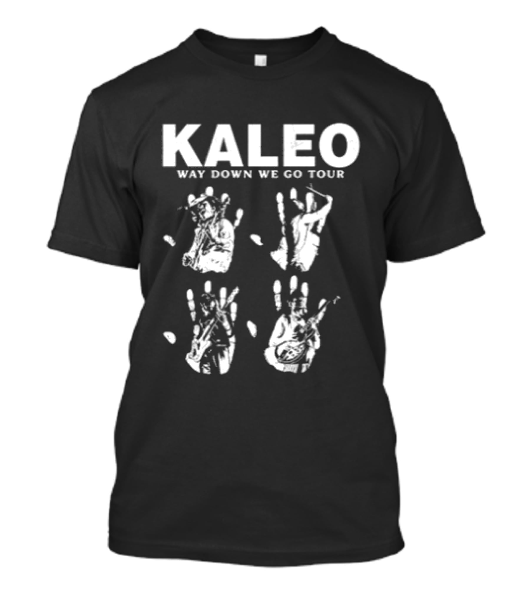 Kaleo Way Down We Go Tour 10 Year Anniversary 2026 2027 Handprint T-Shirt
