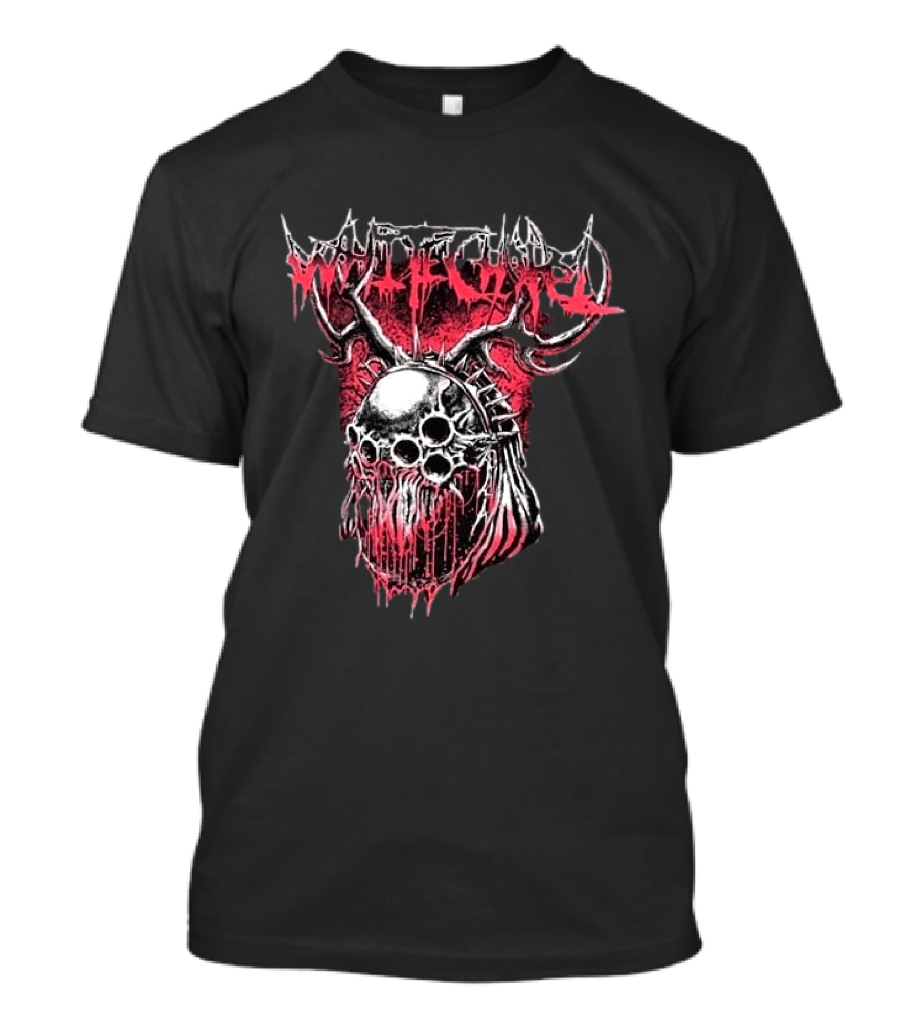 Original Whitechapel Australia Tour 2026 Antler Skull T-Shirt