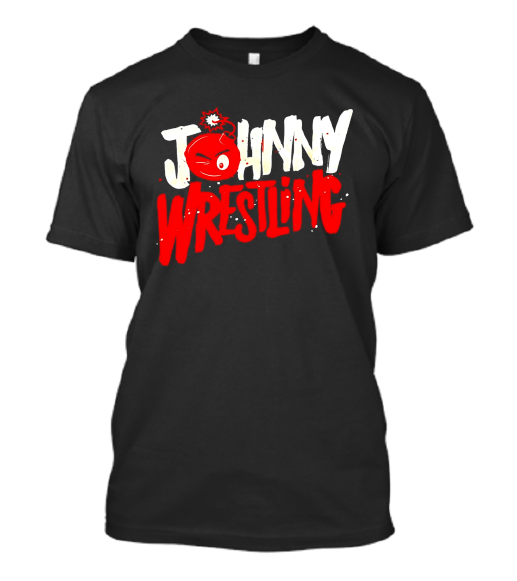 Johnny Wrestling Boom WWE Winking Bomb T-Shirt