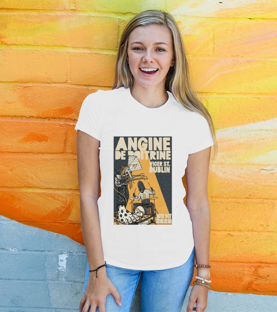 Angine De Poitrine Vicar Street Dublin 16th October 2026 T-Shirt