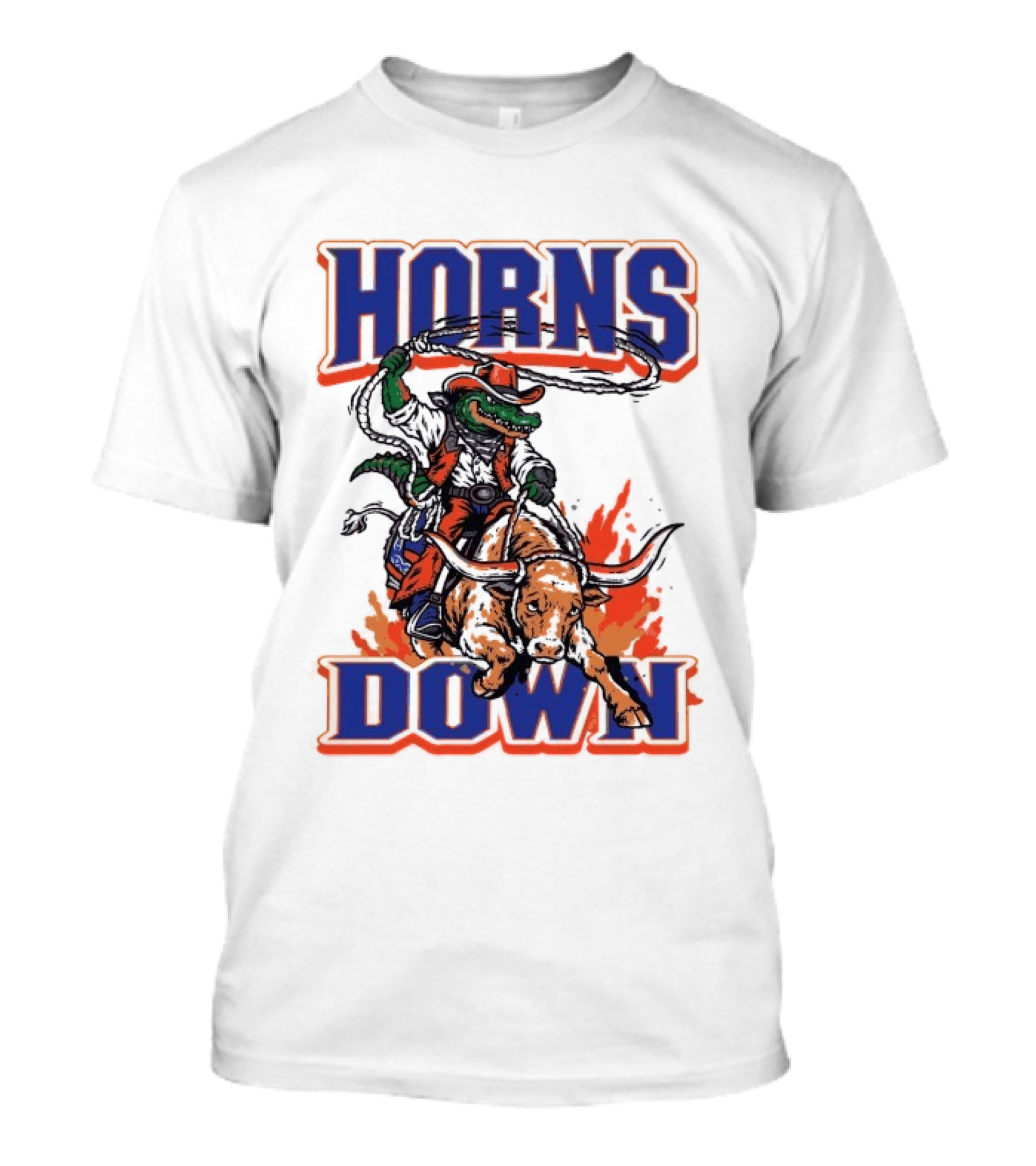 Florida Gators Horns Down Texas Longhorns Rodeo Rivalry T-Shirt