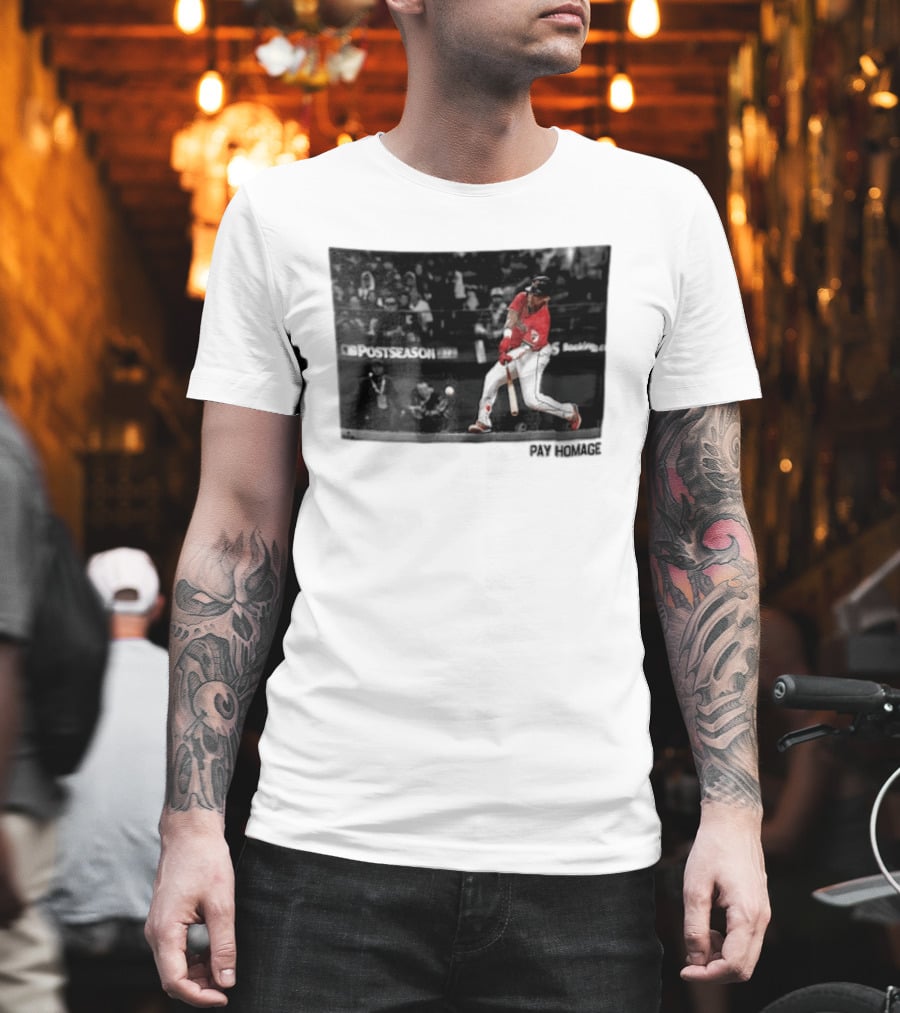 Cleveland Baseball Pay Homage Postseason Action T-Shirt