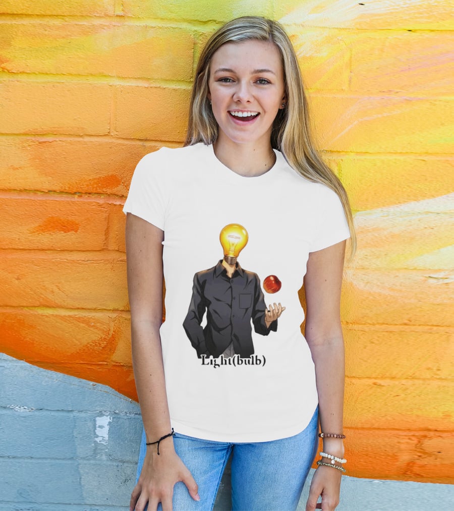 Yagami Raito Lightbulb Apple Interaction T-Shirt