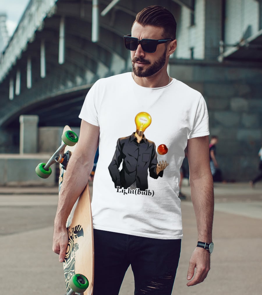 Yagami Raito Lightbulb Apple Interaction T-Shirt
