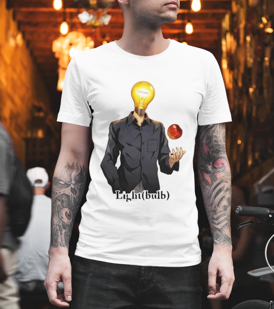 Yagami Raito Lightbulb Apple Interaction T-Shirt
