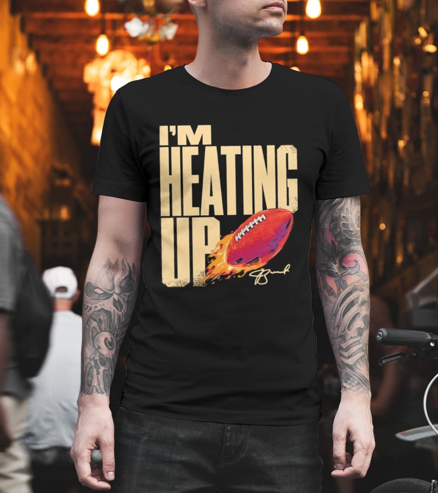 I'm Heating Up Jameis Winston New York Giants Stacked Football T-Shirt