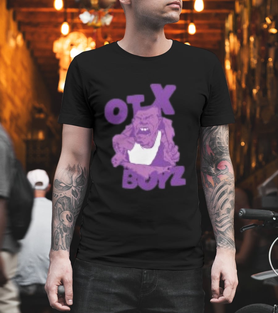 OTX Boyz Purple Character Geezy World Store Breakout T-Shirt