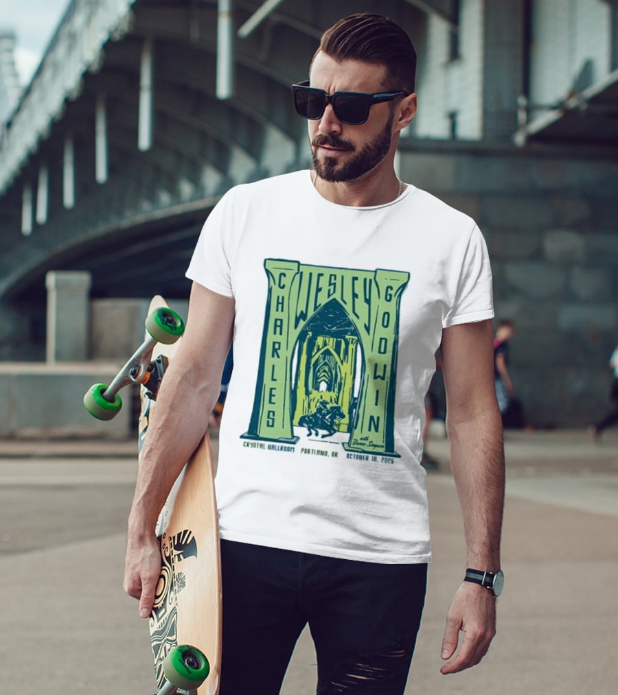 Charles Wesley Godwin With Danno Simpson Crystal Ballroom Portland OR October 18 2026 T-Shirt