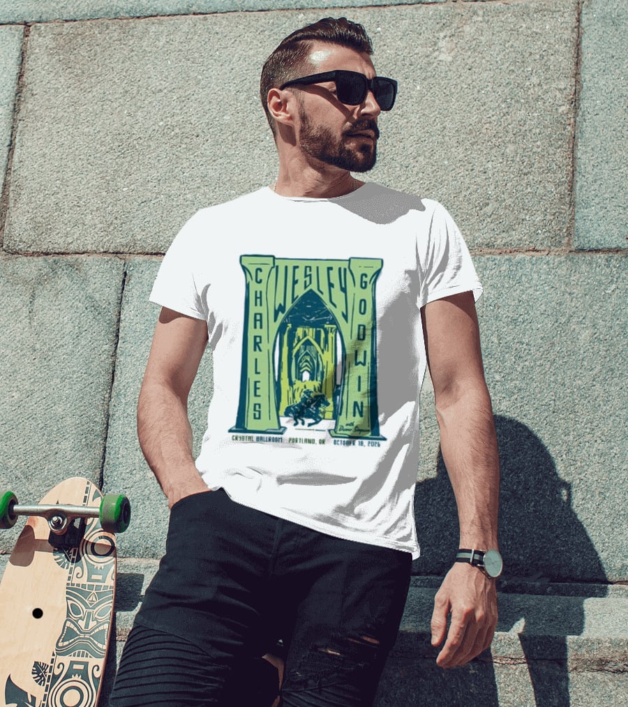 Charles Wesley Godwin With Danno Simpson Crystal Ballroom Portland OR October 18 2026 T-Shirt