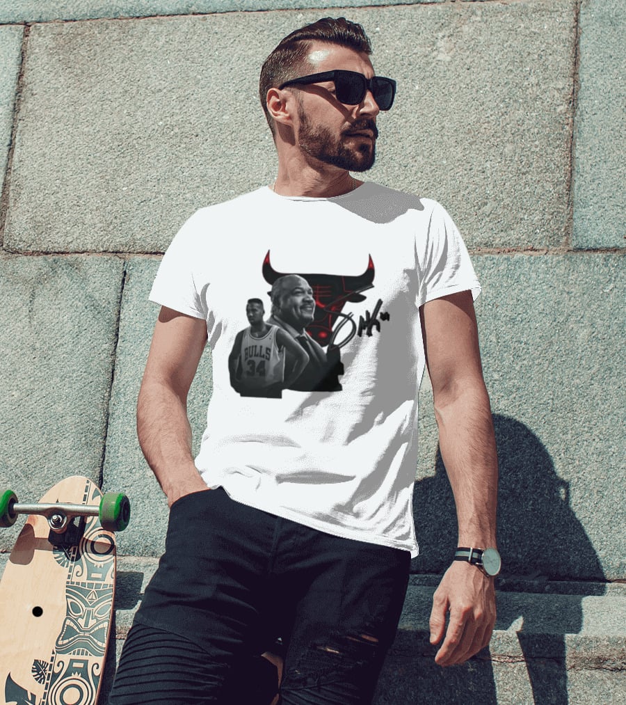 Stacey King Chicago Bulls Legend 34 Bulls T-Shirt