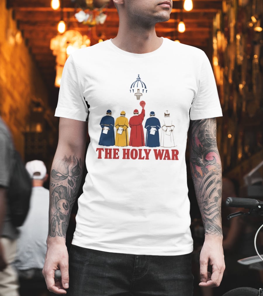 The Holy War Basketball Clergy Team Colors Basketball Dunk T-Shirt