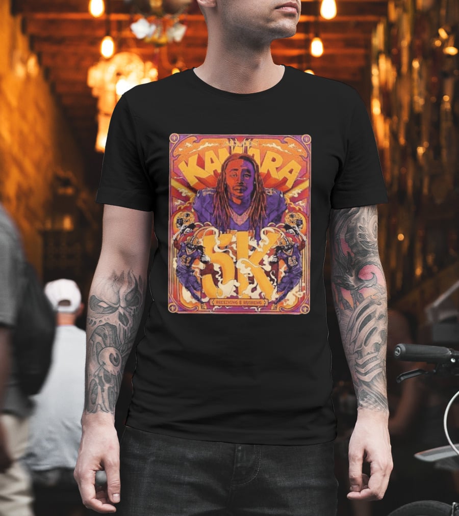 Kamara 5K Receiving & Rushing New Orleans Saints T-Shirt