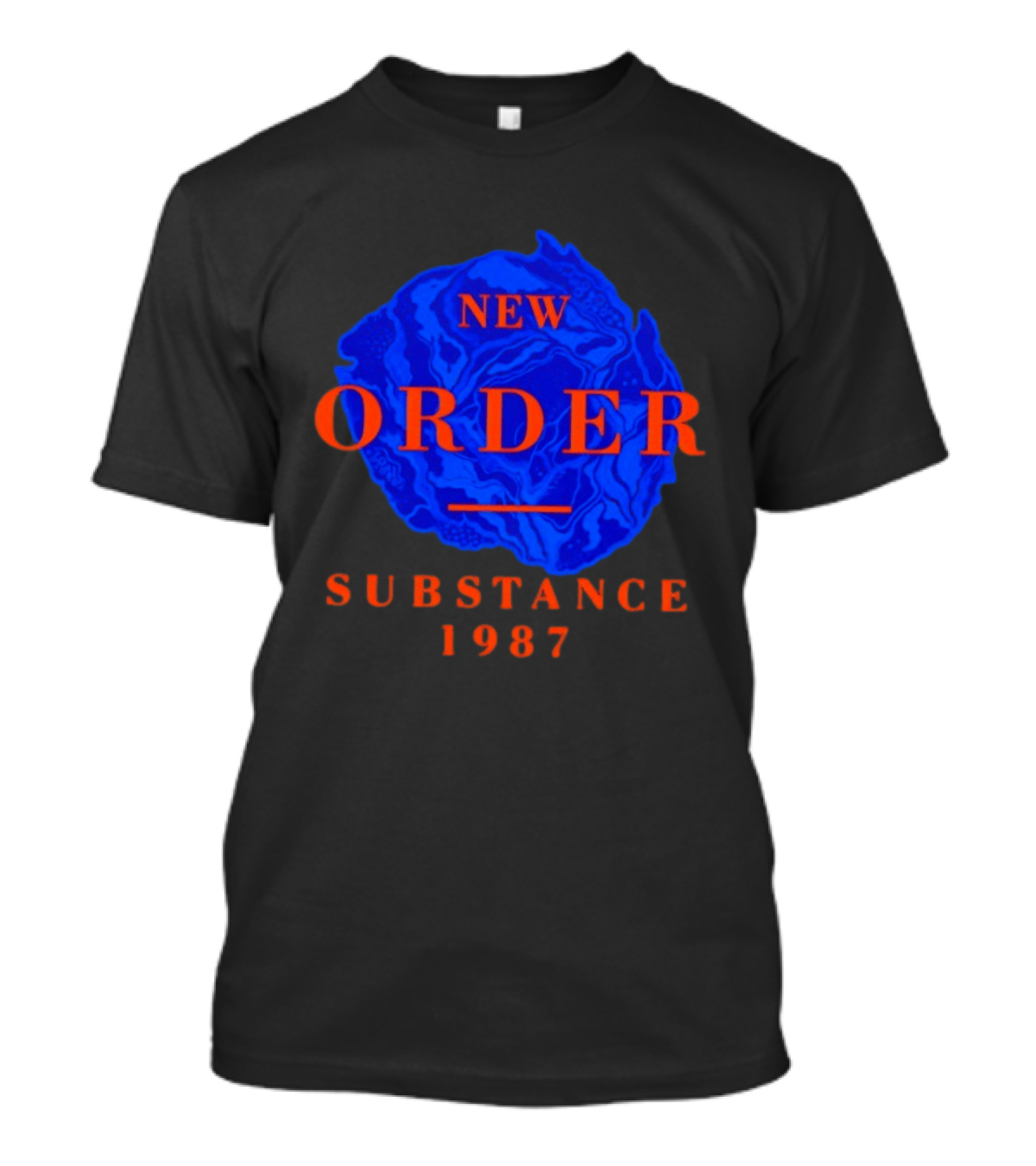 New Order Substance 1987 Blue Marbled T-Shirt