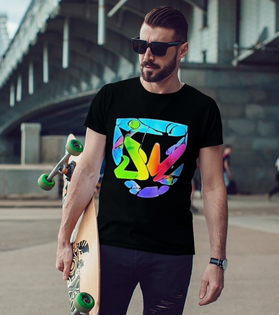 Nice France Riots 2026 Micromania Store Manager Viral Multicolor Abstract T-Shirt