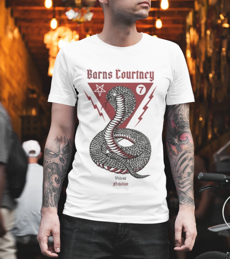 Barns Courtney Nihilist Cobra Snake Lightning Symbolic T-Shirt