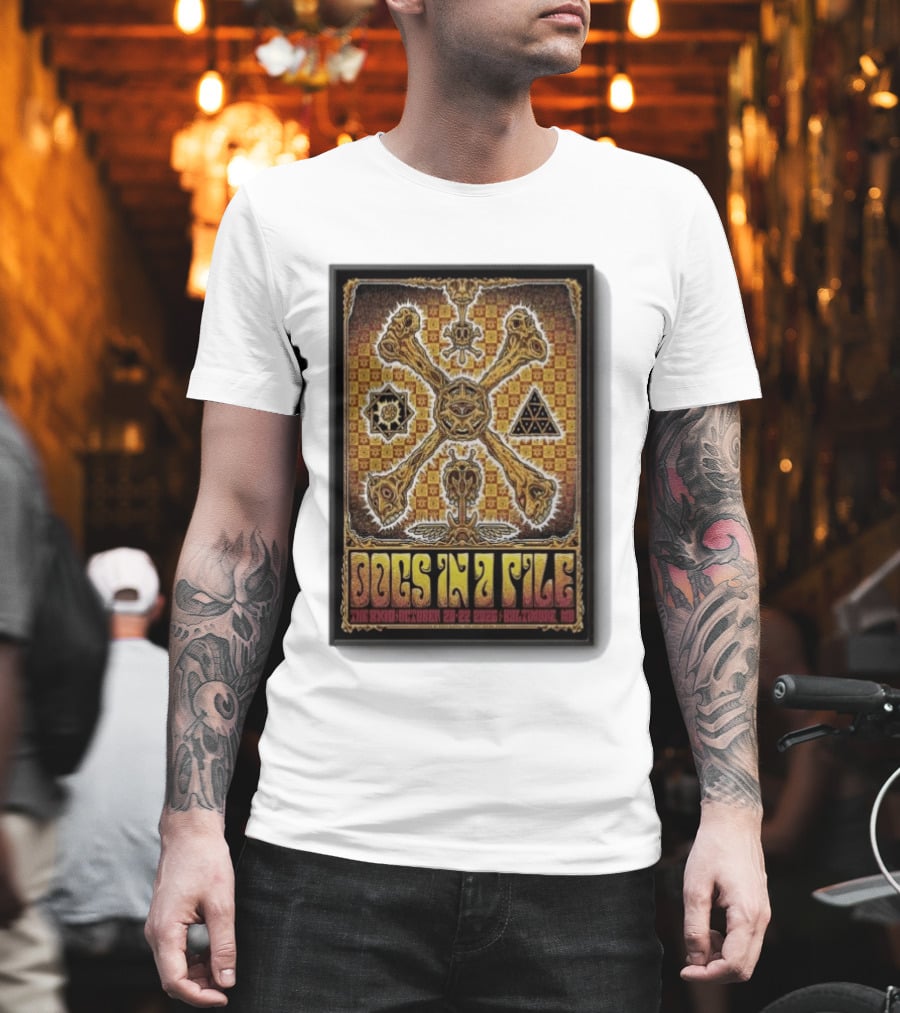 Dogs In A Pile Baltimore MD October 20 22 2026 Tour T-Shirt