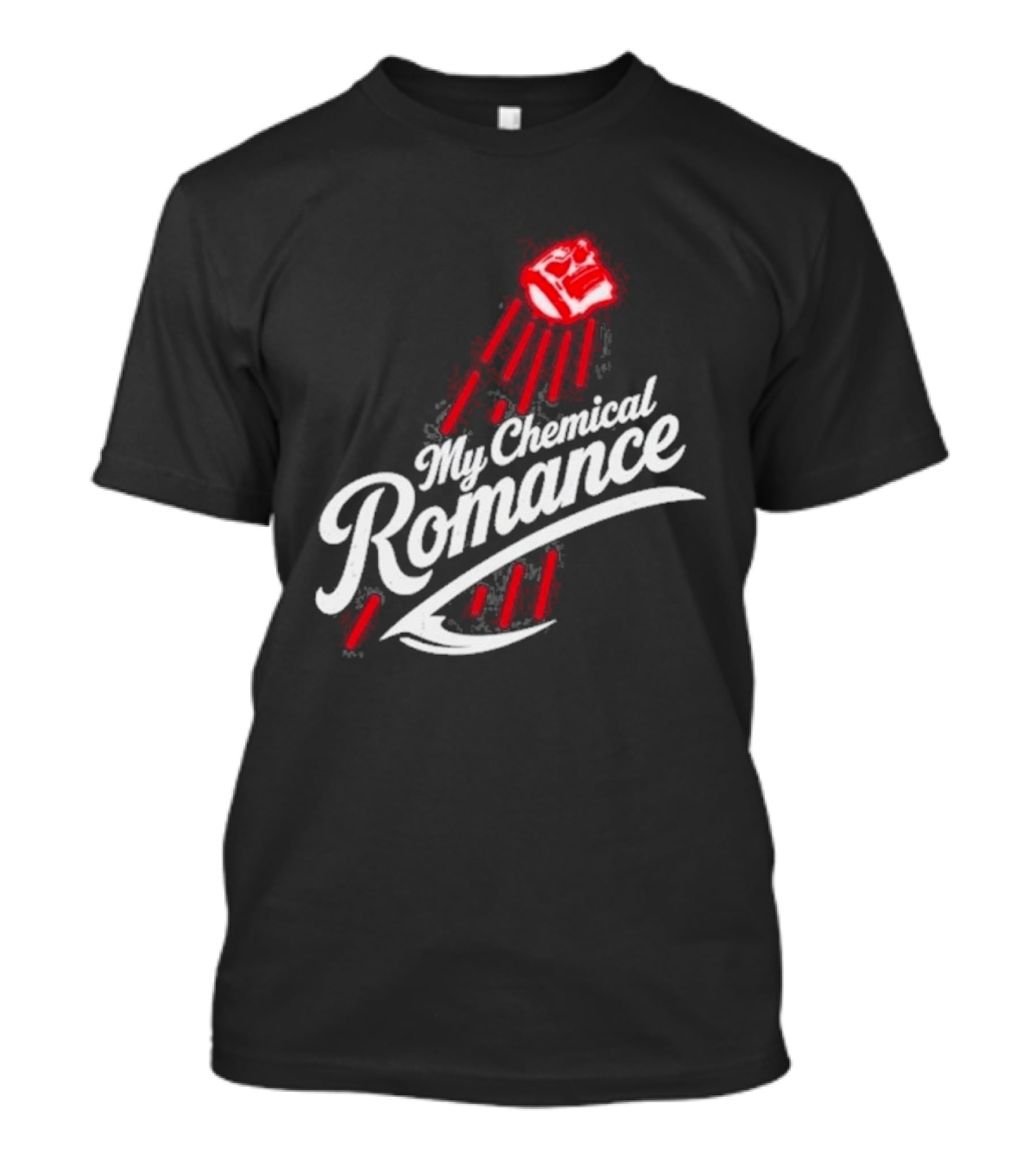 My Chemical Romance 10 23 2026 Los Angeles CA Swoosh Logo Style Red And White T-Shirt