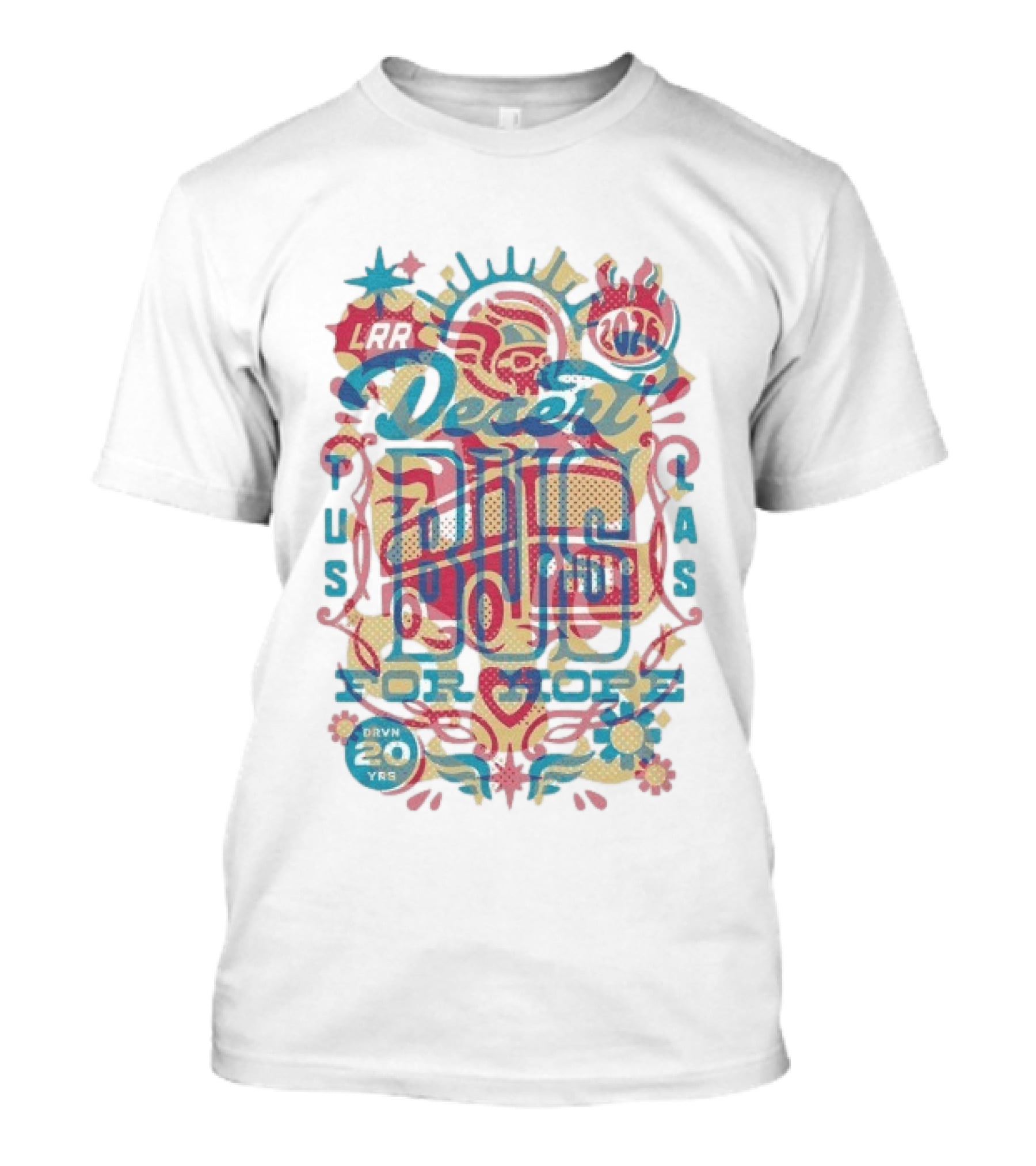 LRR Desert Bus For Hope 2026 20 Years Driven T-Shirt