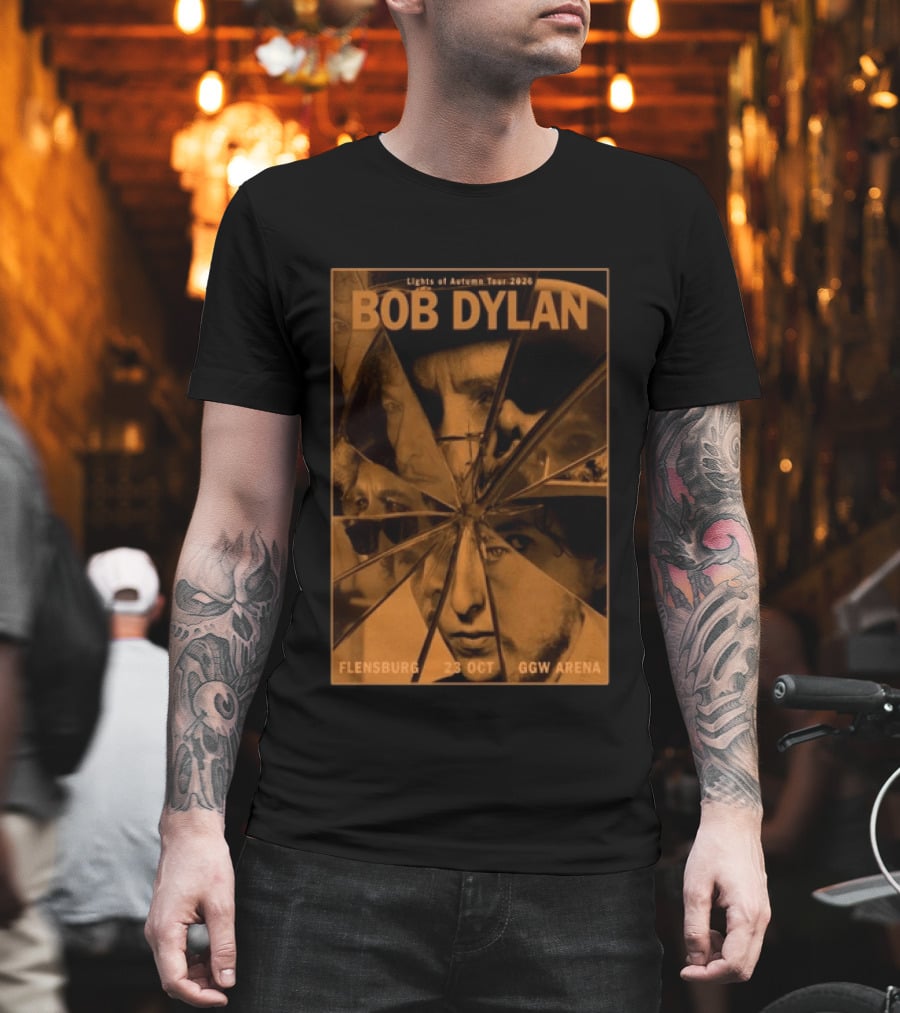 Bob Dylan Lights Of Autumn Tour 2026 Flensburg 23 Oct GGW Arena T-Shirt