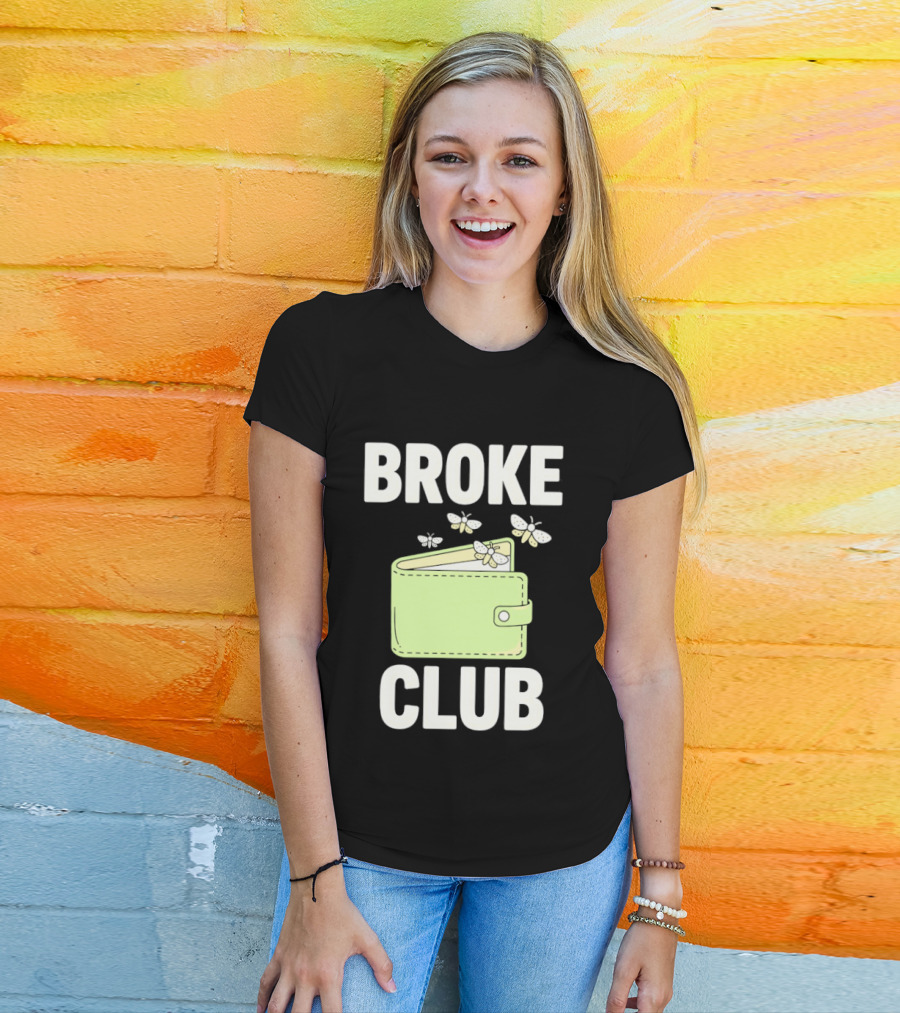 Broke Club Butterfly Empty Wallet T-Shirt