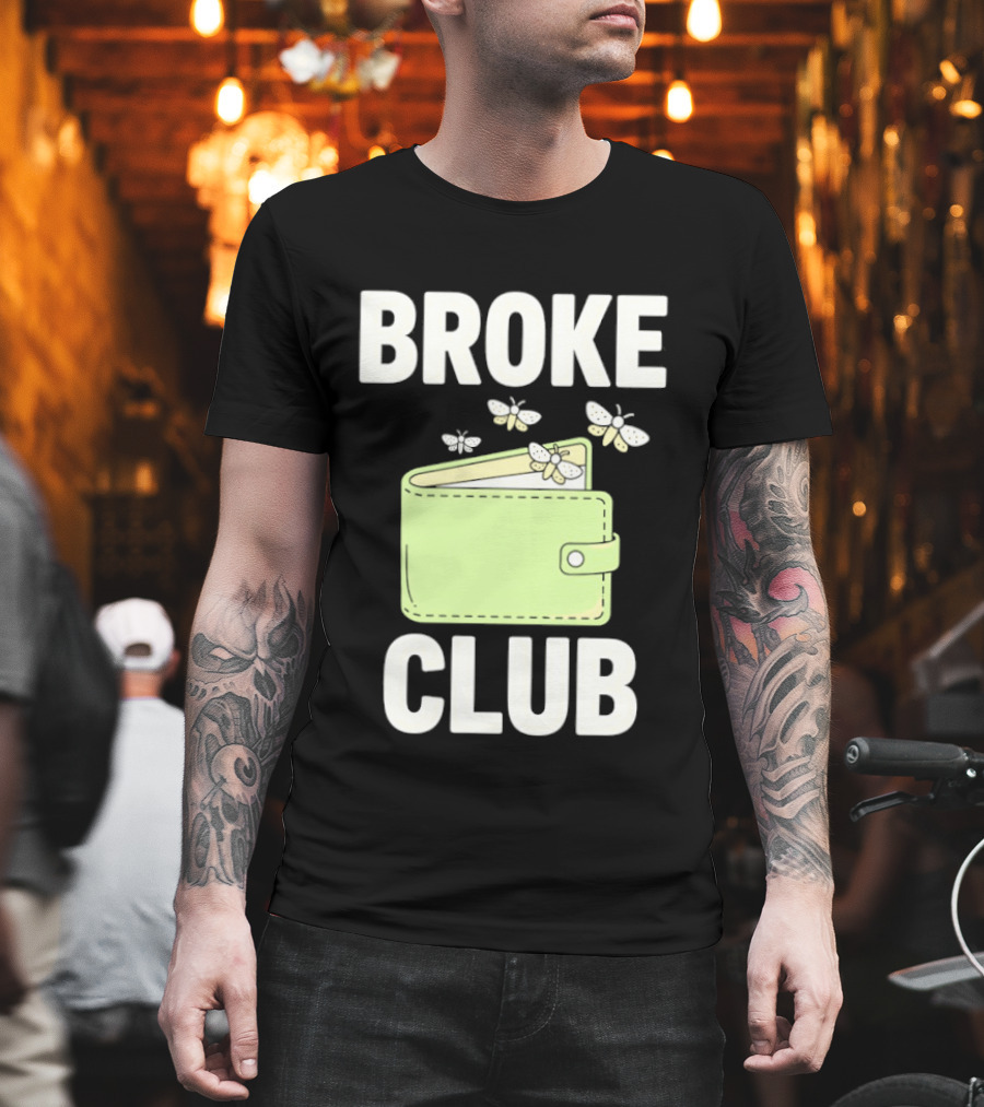 Broke Club Butterfly Empty Wallet T-Shirt