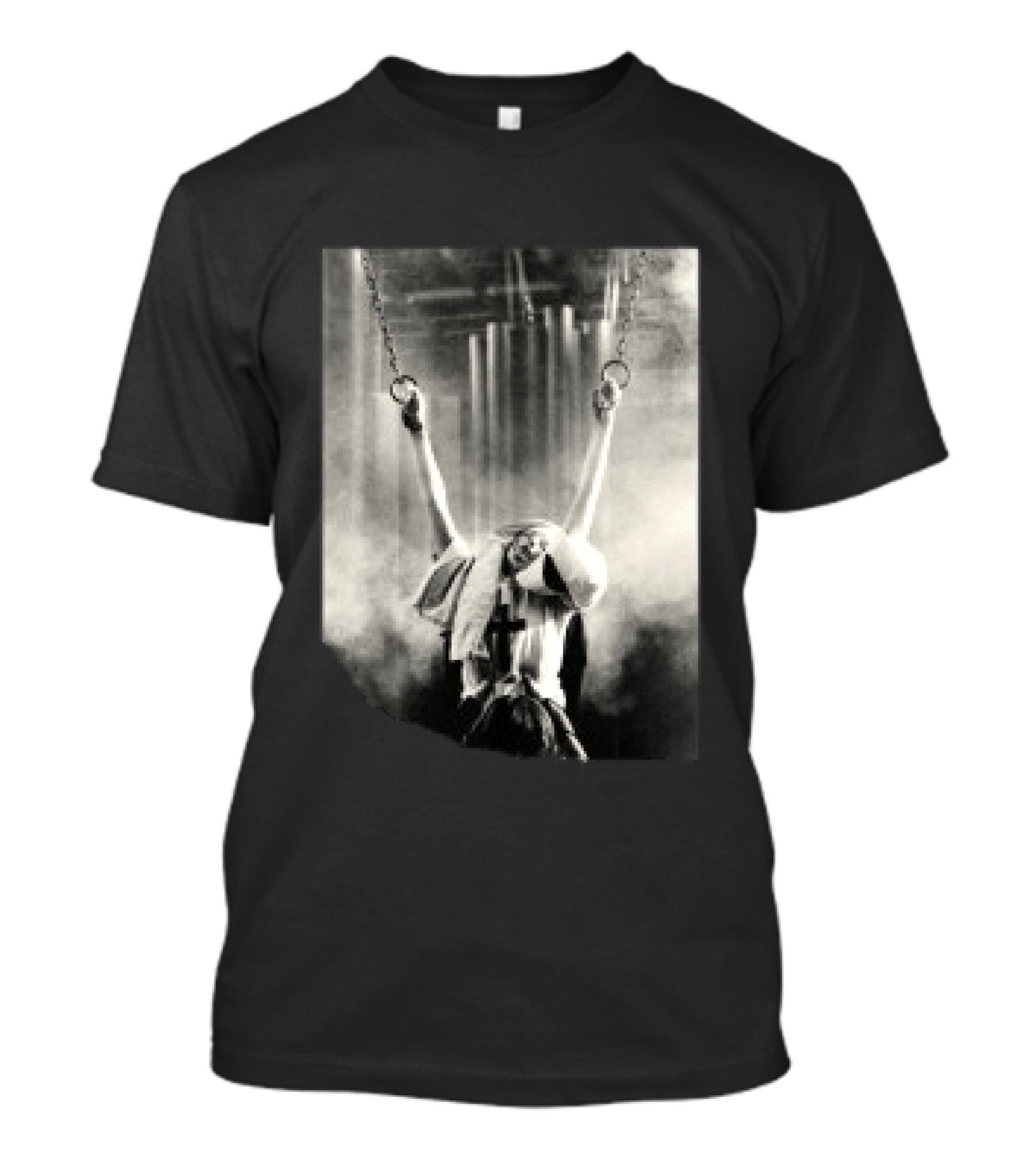 Work Store Mother Of Angels Religious Symbolism Chains Image T-Shirt