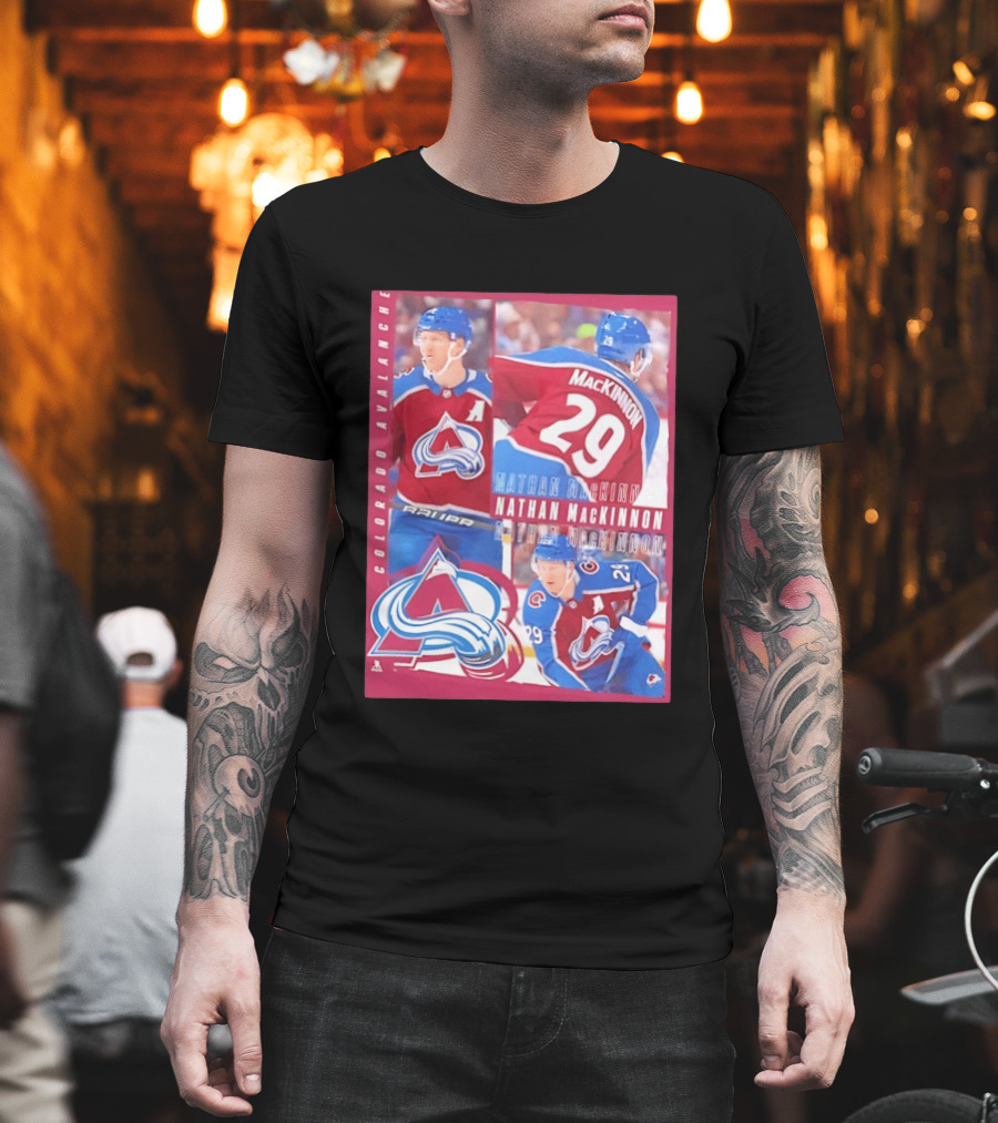 Colorado Avalanche Nathan MacKinnon 29 All For One T-Shirt