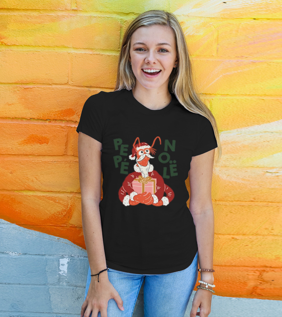 Pepe Noël Santa Claus Christmas Gift Cartoon T-Shirt