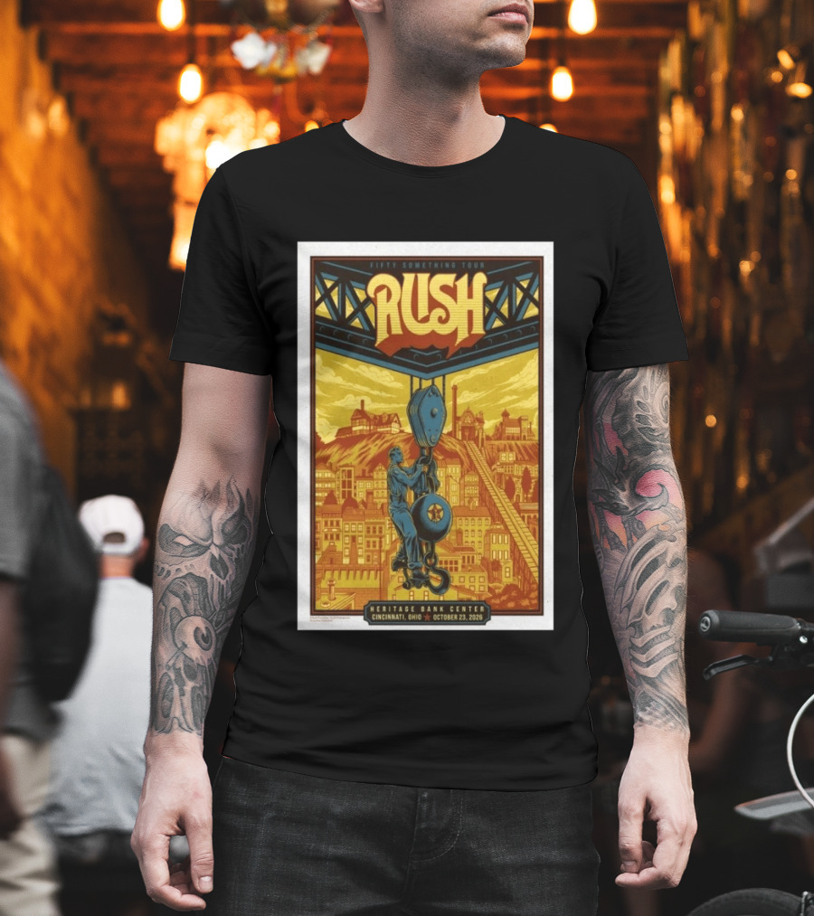 Fifty Something Tour Rush Heritage Bank Center October 23 2026 Cincinnati Ohio T-Shirt