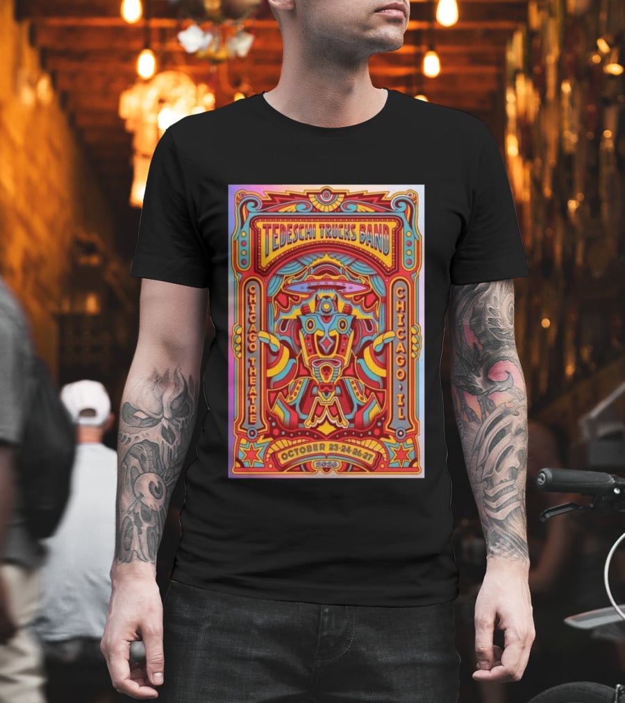 Tedeschi Trucks Band Chicago Theatre IL October 23 24 26 27 2026 Vibrant Show T-Shirt