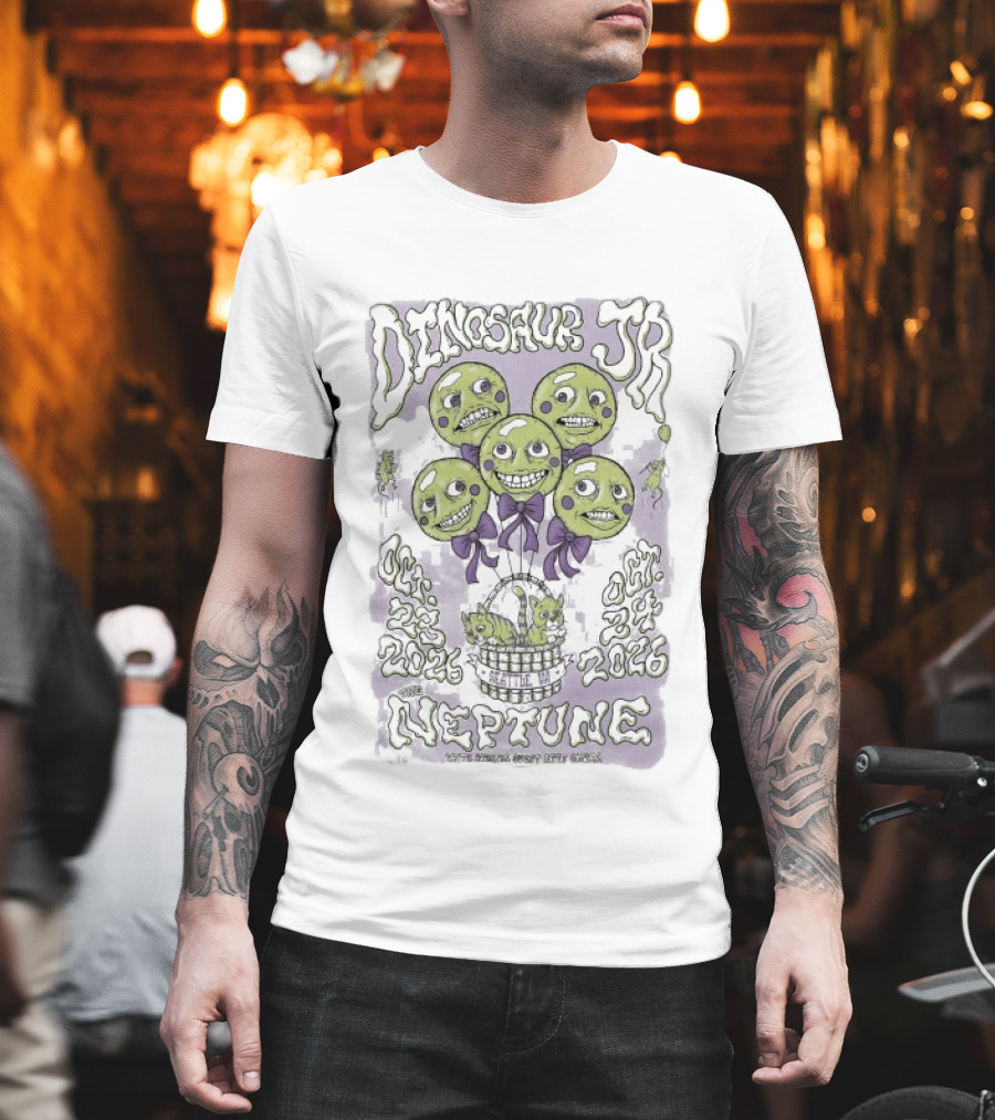 Dinosaur Jr October 23 2026 October 24 2026 Seattle Neptune Theatre T-Shirt