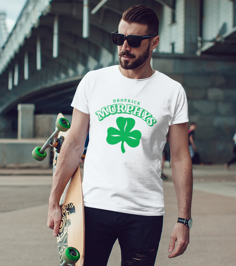Dropkick Murphys Shamrock Symbol With Band Name T-Shirt