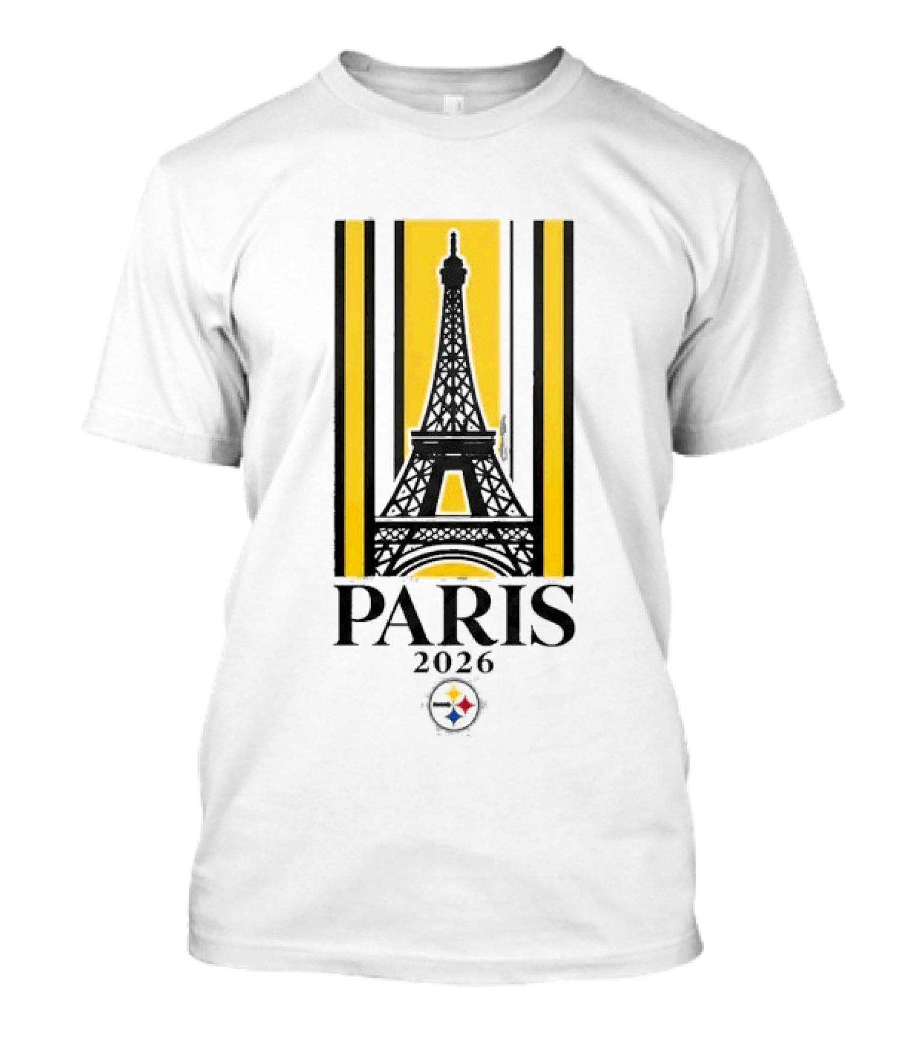 Santonio Holmes Pittsburgh Steelers Paris 2026 Eiffel Tower T-Shirt