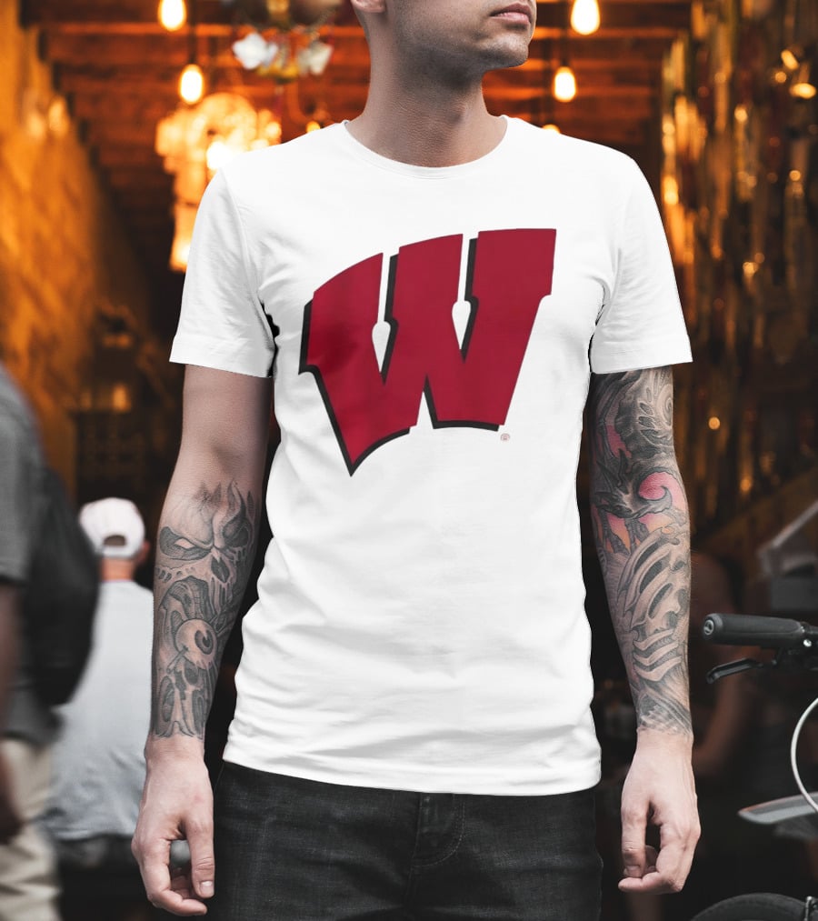 Wisconsin Badgers Red Motion W T-Shirt