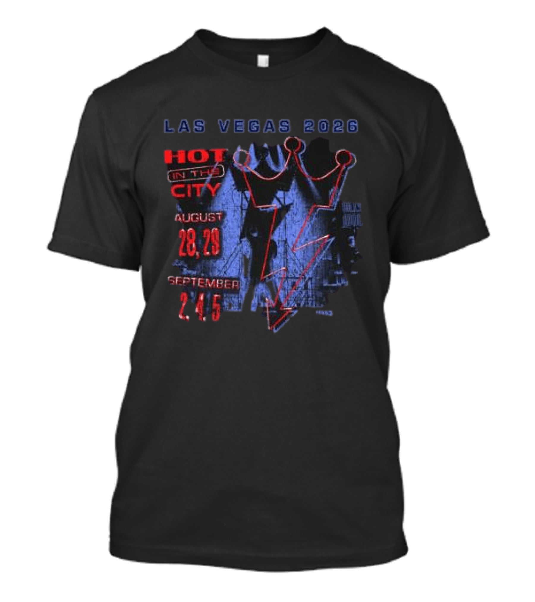 Billy Idol Vegas Tour 2026 Hot In The City August 28 29 September 2 4 5 T-Shirt