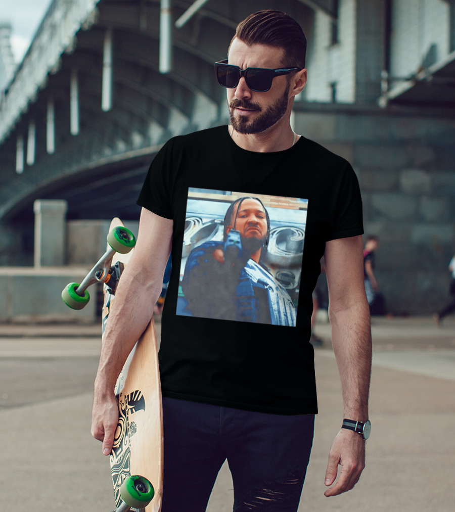 New York Knicks Jalen Brunson With Gun T-Shirt