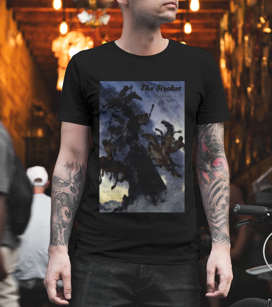 The Strokes Amsterdam 2026 Concert Fat White Family Alex Cameron T-Shirt