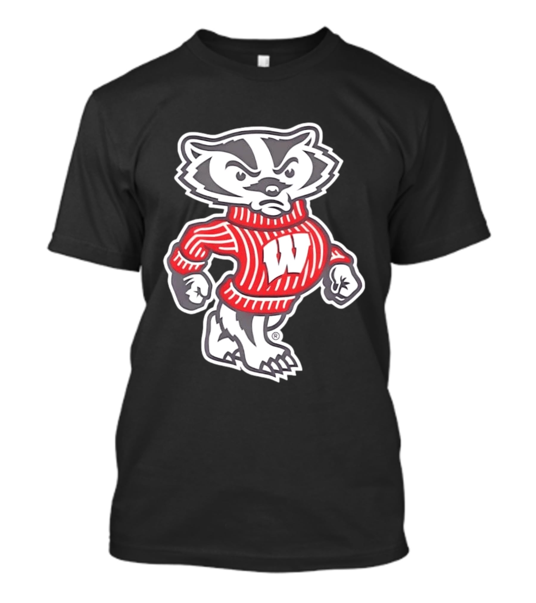 Bucky Badger Wisconsin Red W Sweater T-Shirt