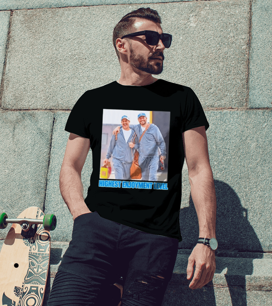 Detroit Lions Brock Wright Sam LaPorta Highest Enjoyment Level T-Shirt