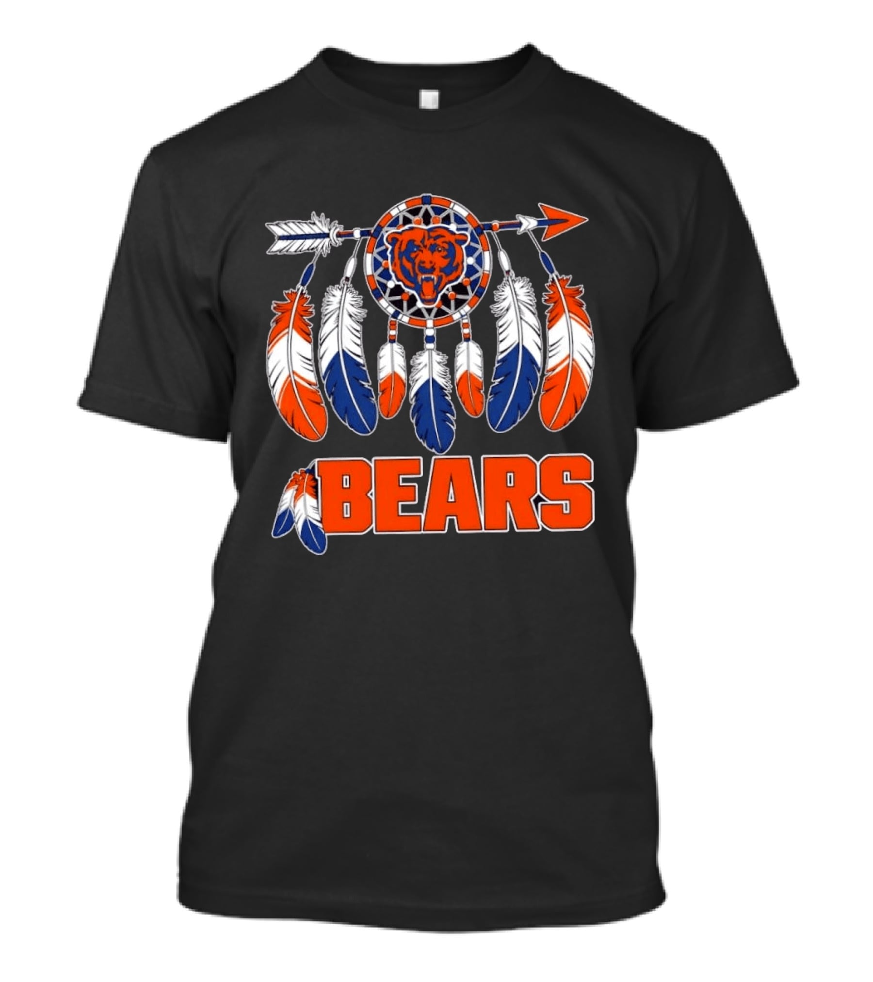 Chicago Bears Dreamcatcher Feather Arrow NFL Football T-Shirt